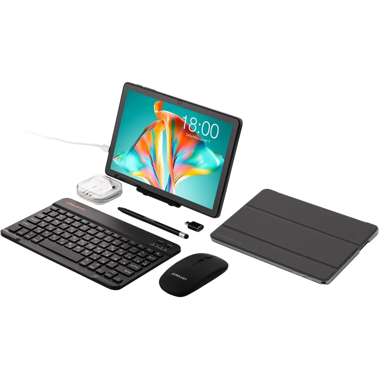 Teclast P30T KIT 10.1 4/128Gb Wi-Fi Gray (6940709688212) (UA) 10.1, 1280 х 800, Unisoc T7200, вбудована