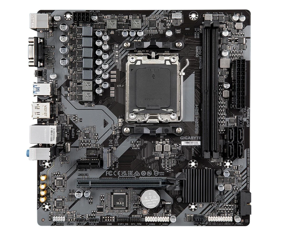 Gigabyte B650M S2H EU Конструкция блока питания: 5+2+2;