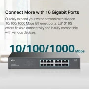 Коммутатор неуправляемый TP-Link LS1016G (UA)