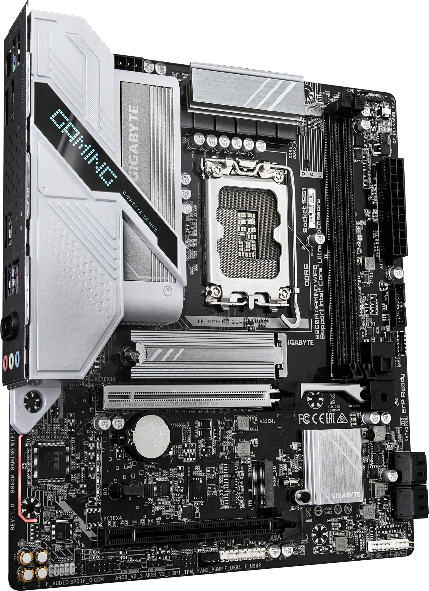 Материнська плата GIGABYTE B860M GAMING WIFI6 (UA) Бренд: GIGABYTE; Тип роз'єму CPU: Socket