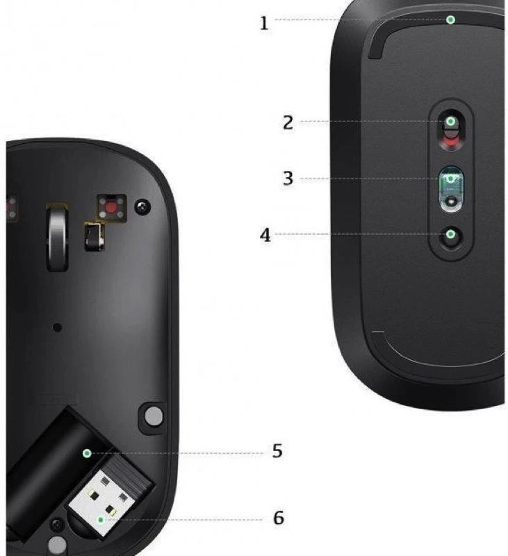 UGREEN MU001 Portable Black (90372) (UA) Бренд: UGREEN; Бесроводное