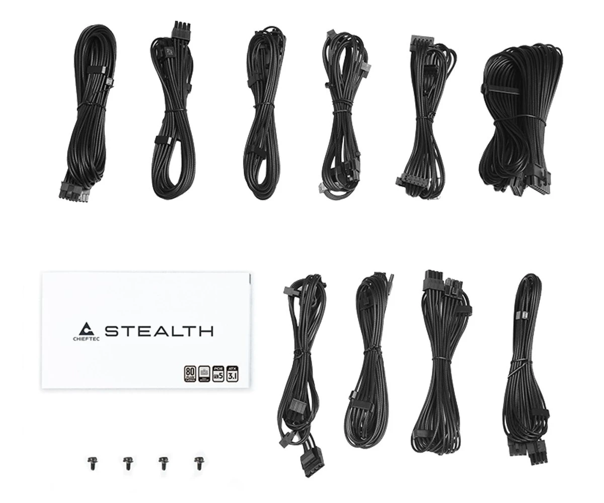 Chieftec Stealth 1000W 80 Plus Platinum (SPX-1000-FC) EU Максимальная мощность: 1000 Вт;