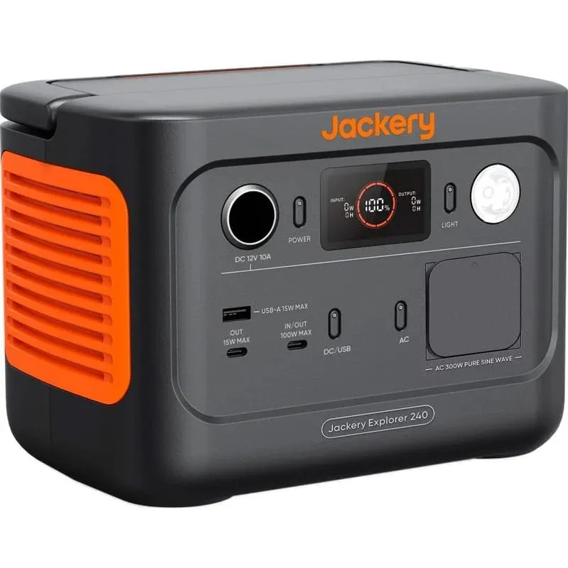 Зарядна станція Jackery Explorer 240 v2 256Wh/300W (21-0001-000213) (UA) Бренд: Jackery; Розетка AC 230В: 1; USB