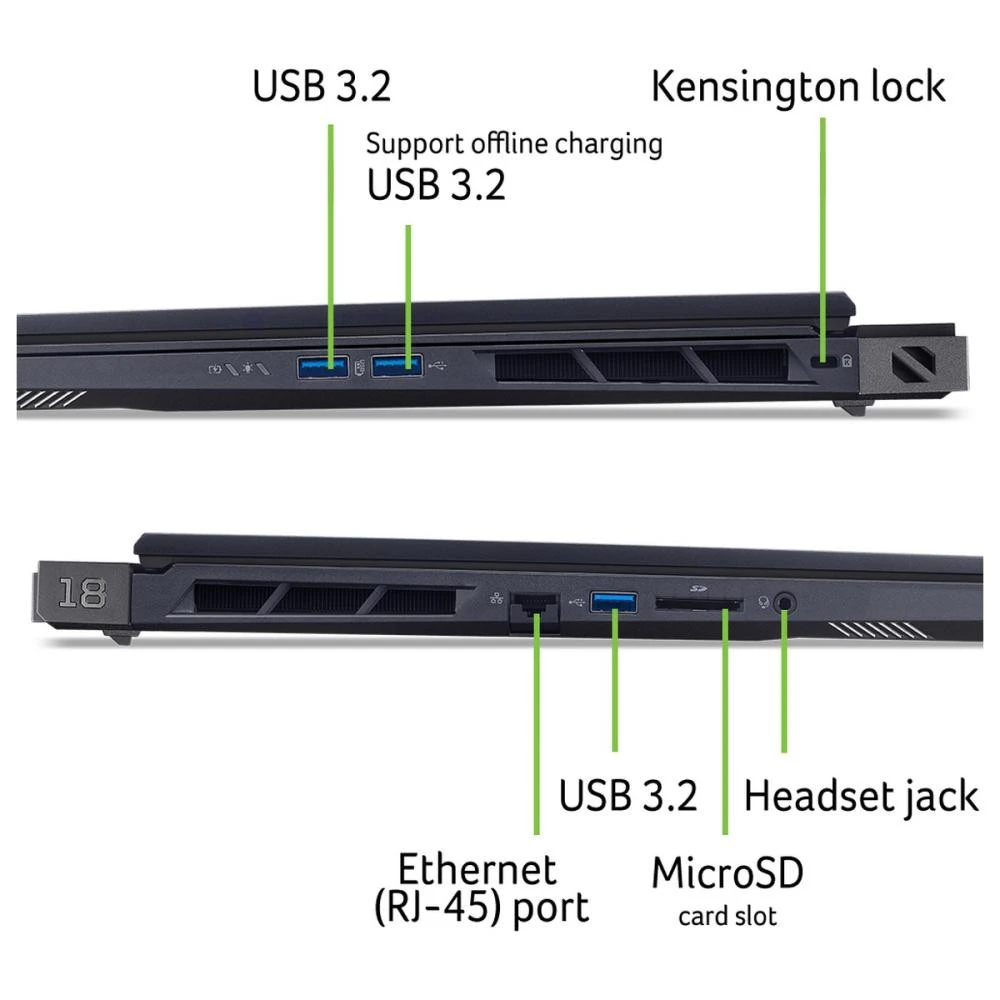 Acer Predator Helios 18 AI PH18-73-92ES Black (NH.QVYEU.008)