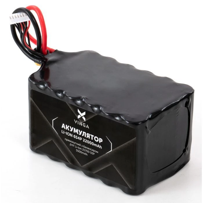 Аккумуляторный блок Vinga Li-Ion 6S4P 22000mAh з балансувальним дротом (V6S4P-22000MAH) (UA)