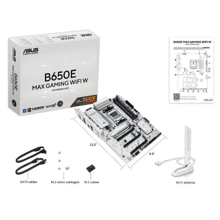 ASUS B650E MAX GAMING WIFI W (UA) Назначение: геймерская; Сокет: