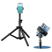 RTAKO ZJ-ZB01 55CM Matte Finish Carbon Steel Tripod Black (6930539528246) (UA)