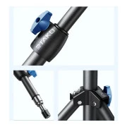 RTAKO ZJ-ZB01 55CM Matte Finish Carbon Steel Tripod Black (6930539528246) (UA)