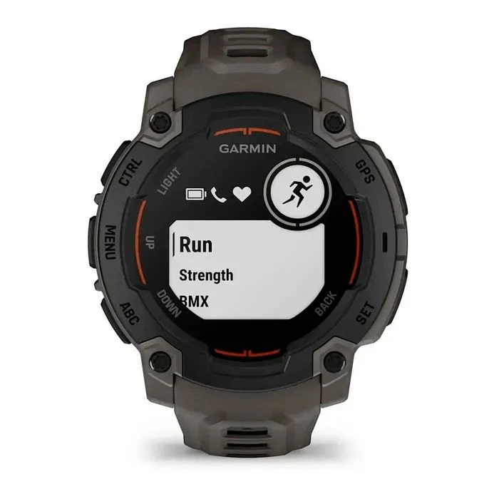 Смарт-часы Garmin Instinct E, 45 mm, Black Bezel with Charcoal Band, GPS смарт-годинник (010-02933-00) (UA) Тип: мужские; Форма часов: