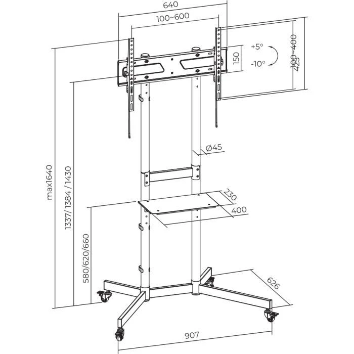 Стойка презентационная ITech T1043TE (UA)