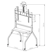 Стойка презентационная Vinga TFS-W1216B1 (UA)
