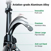 UGREEN LP680 Selfie Stick Tripod with Bluetooth Remote Black (15609) (UA)