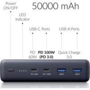 Voltero 50000mAh S50 PD/100W QC/3.0/18W USB-C*2, USB-A*2 (6090537940980) (UA)