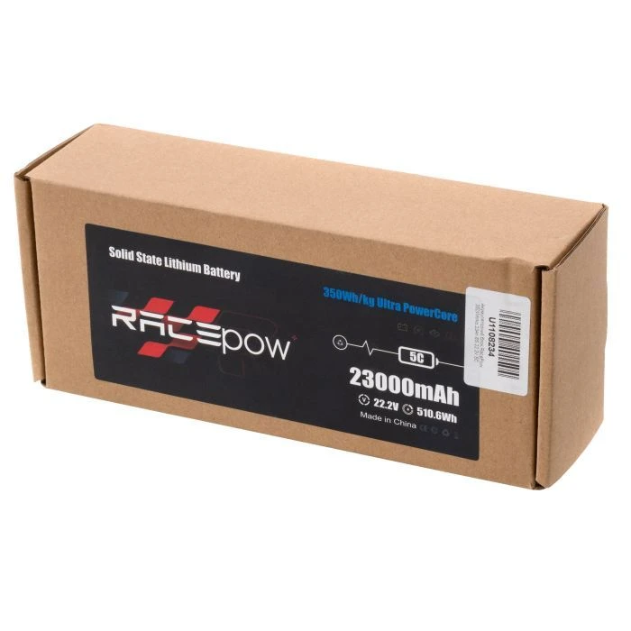 Аккумуляторный блок RacePow 350Wh/kg 23Ah 6S 22.2V 5C XT90S (350WHKG-23Ah-6S-5C) (UA)