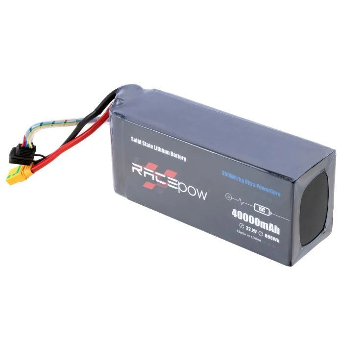 Аккумуляторный блок RacePow 350Wh/kg 40Ah 6S 22.2V 5C XT90S (350WHKG-40Ah-6S-5C) (UA)
