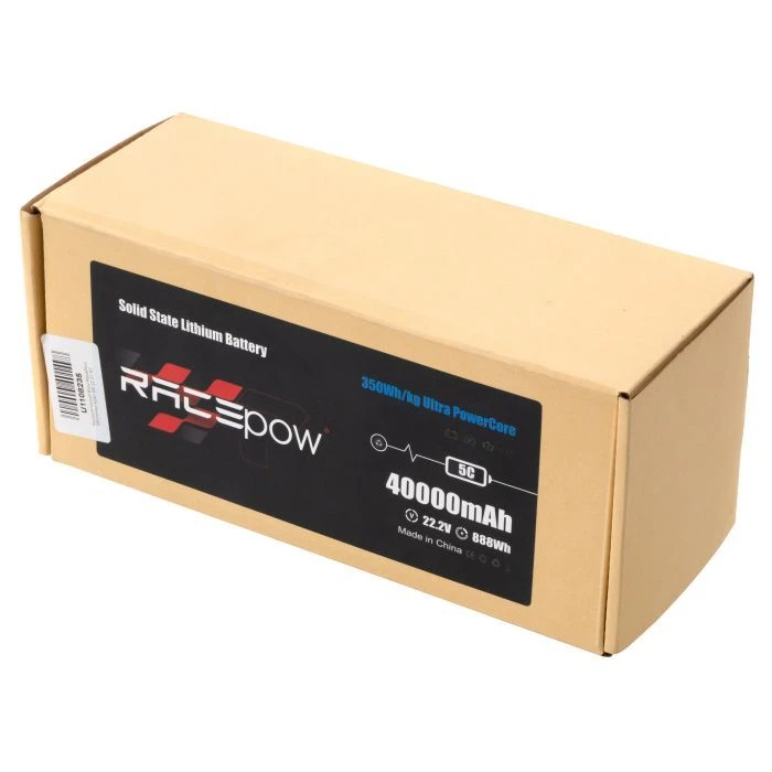 Аккумуляторный блок RacePow 350Wh/kg 40Ah 6S 22.2V 5C XT90S (350WHKG-40Ah-6S-5C) (UA)