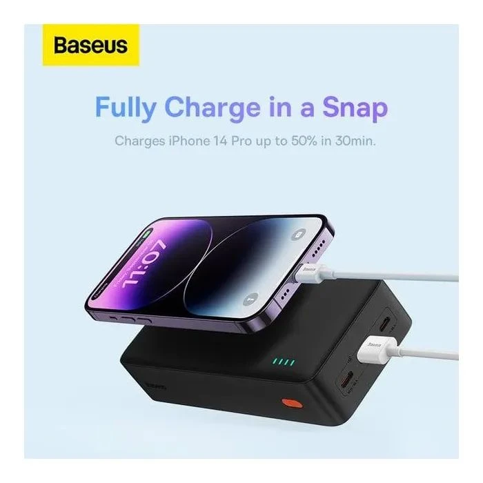 Baseus Airpow 30000mAh 20W PD/3.0, QC/3.0, black (PPQD090101) (UA)