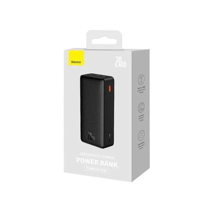 Baseus Airpow 30000mAh 20W PD/3.0, QC/3.0, black (PPQD090101) (UA)