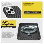 Чехол для мобильного телефона Armorstandart LikeCarbon MagCase Apple iPhone 16 Pro Max Black (ARM80093) (UA)