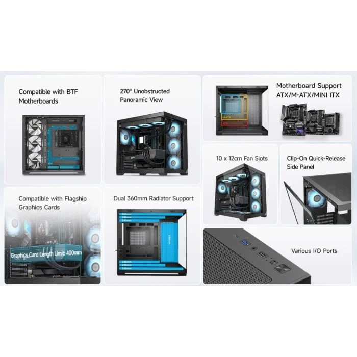 PcCooler C3 T700 ARGB BK (UA)