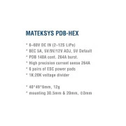 Плата распределения питания (PDB) MATEK PDB HEX (PDB-HEX) (UA)