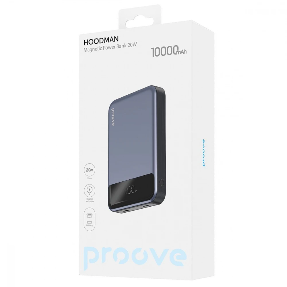 Proove Hoodman Magnetic 20W 10000mAh Black (PBH120010001) (UA)
