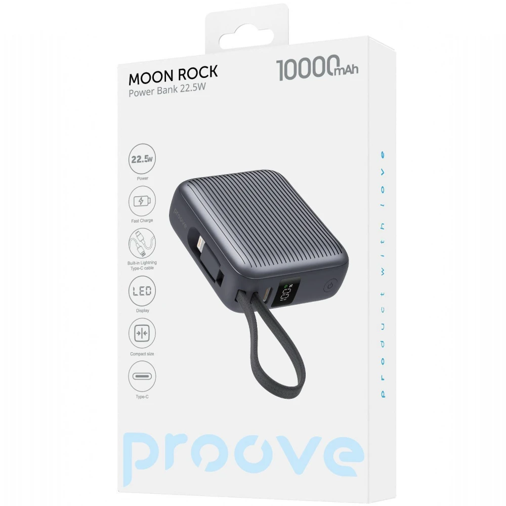 Proove Moon Rock 22.5W 10000mAh Gray (PBM122012105) (UA)
