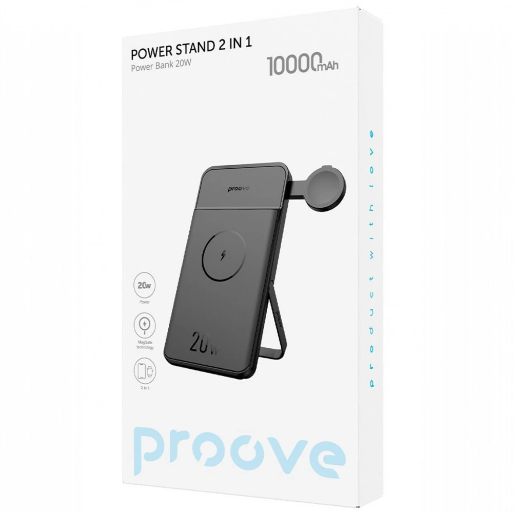 Proove Power Stand 2 in 1 20W 10000mAh Black (PBPS20030001) (UA)