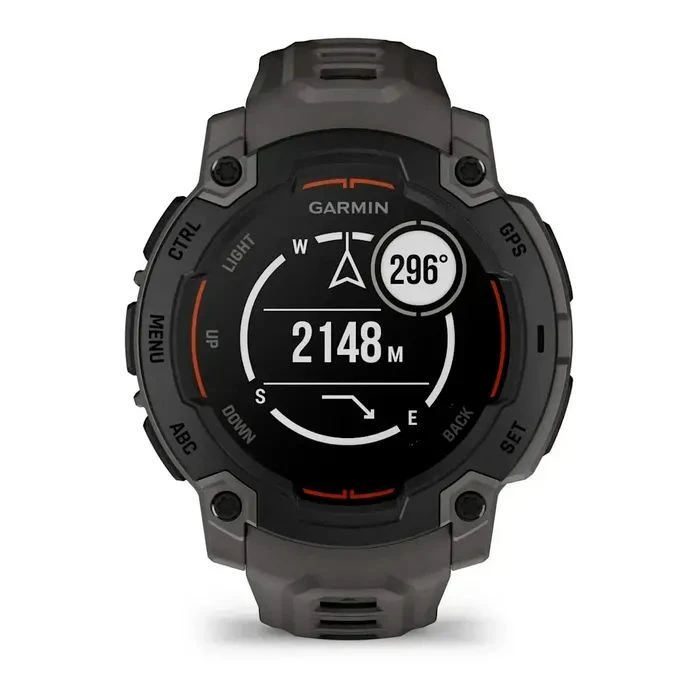 Смарт-годинники Garmin Instinct E, 45 мм, чорний безель з вугільним ремінцем, GPS смарт-годинник (010-02933-00) (UA)