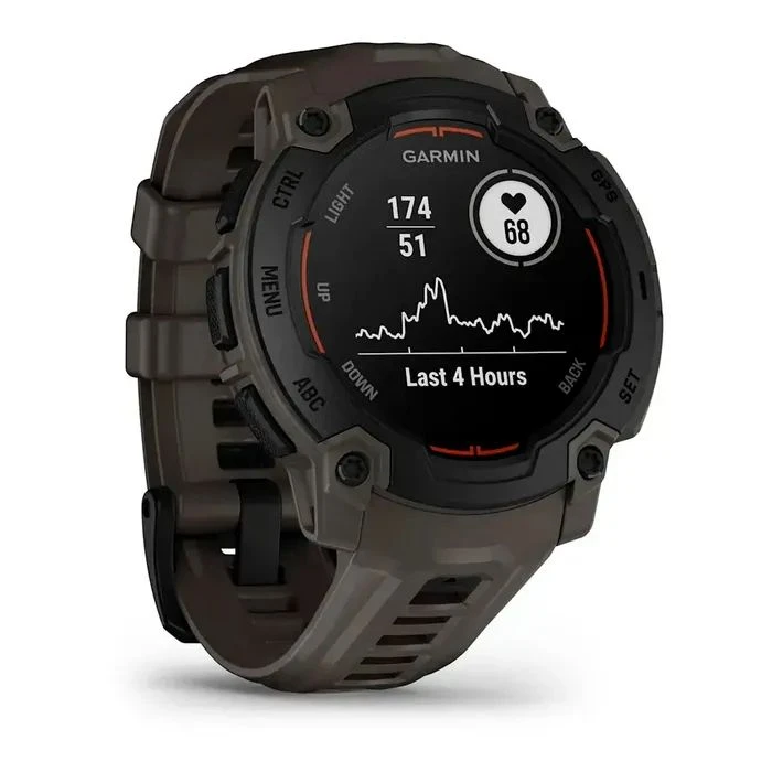 Смарт-часы Garmin Instinct E, 45 mm, Black Bezel with Charcoal Band, GPS смарт-годинник (010-02933-00) (UA)