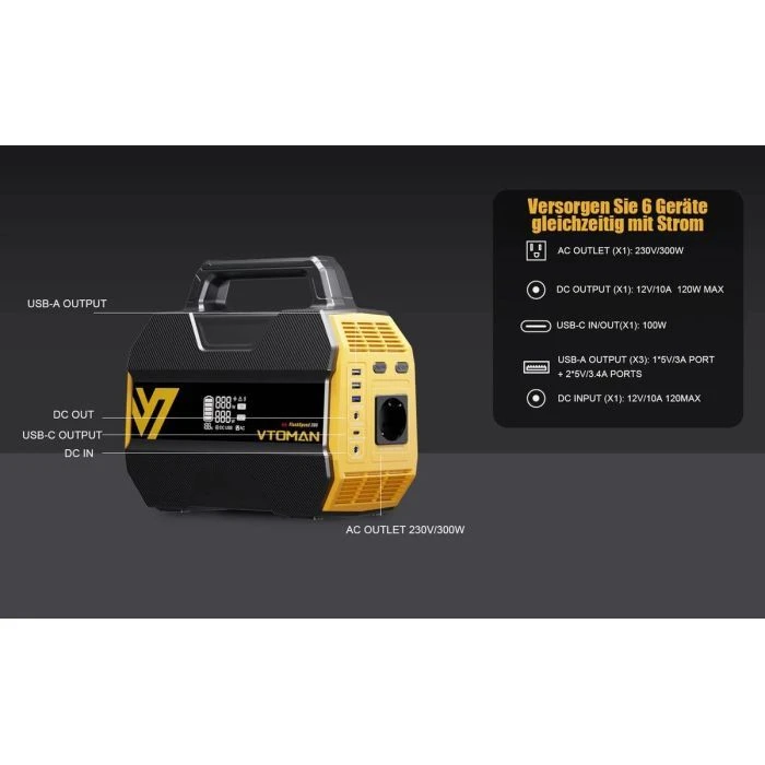 Зарядная станция Vtoman FlashSpeed 300 230Wh (FlashSpeed 300) (UA)