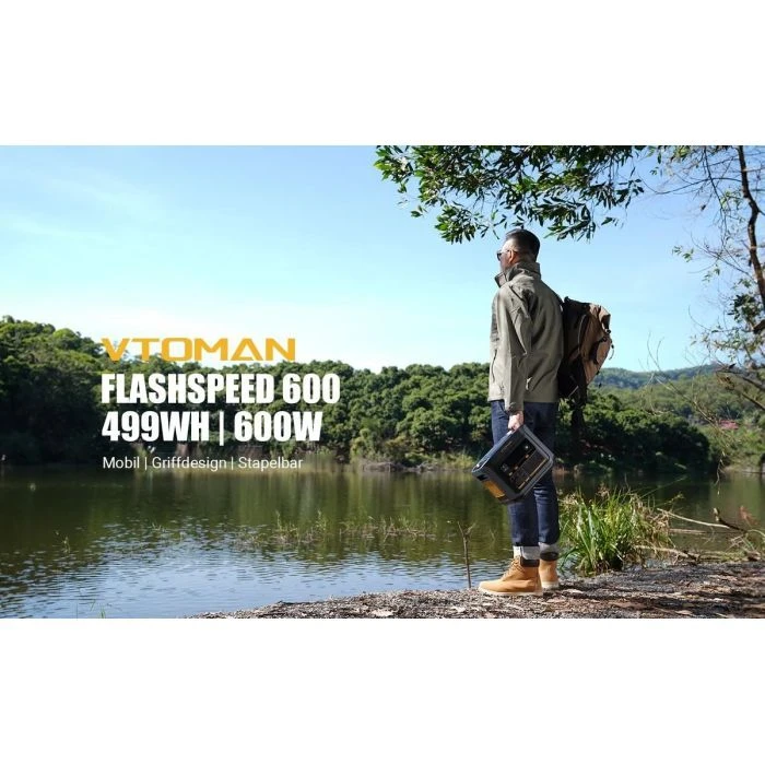 Зарядна станція Vtoman FlashSpeed 600 499Wh (FlashSpeed 600) (UA)
