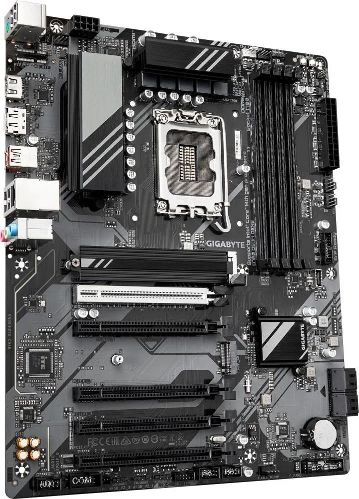 GIGABYTE B760 DS3H Gen5 (UA) Бренд: GIGABYTE; Тип роз'єму CPU: Socket