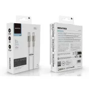 Кабель SENTEO SM-03 Iron series 60W Type-C to Type-C 1m White