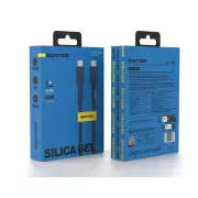 Кабель SENTEO SL-03 Silica Gel 60W Type-C to Type-C 1m Dark Blue
