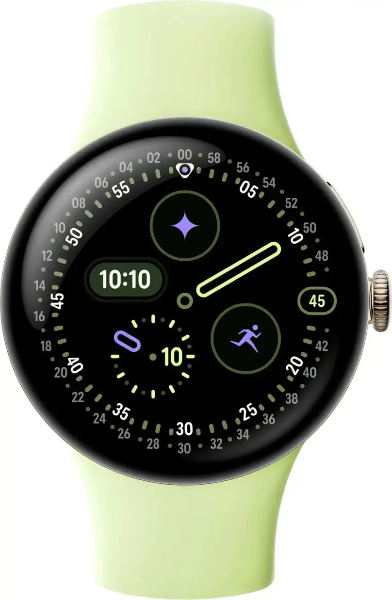 Смарт-годинник Google Pixel Watch 4 41mm Wi-Fi Champagne Gold Aluminum case / Lemongrass Active Band Бренд: Google; Android: є; Типи фізичної