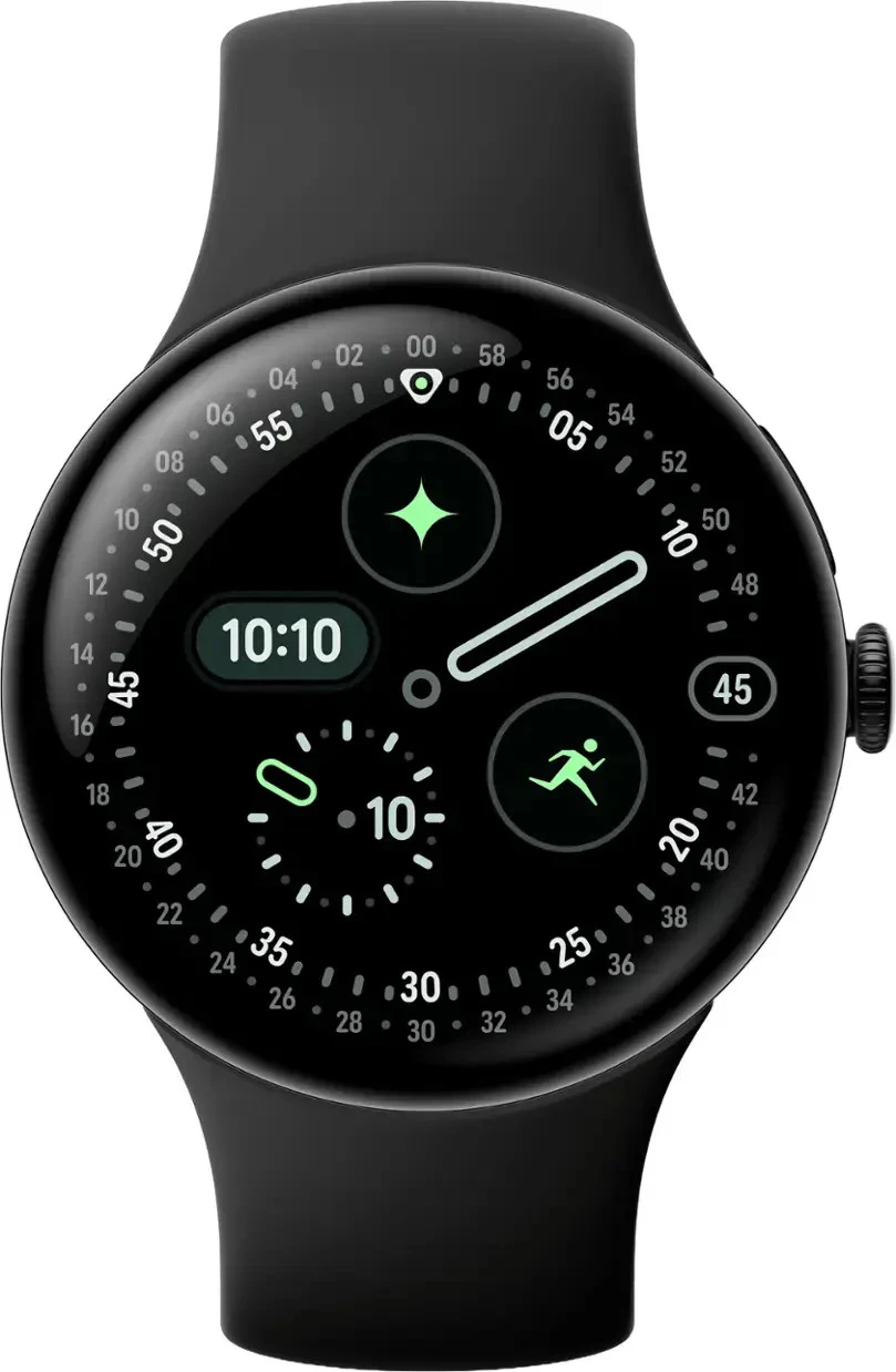Смарт-годинник Google Pixel Watch 4 45mm Wi-Fi Matte Black Aluminum case / Obsidian Active Band