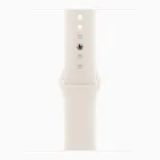 Apple Watch Series 11 GPS 42mm Space Gray Aluminium Case with Starlight Sport Band S/M (MEW14+MXLL3)