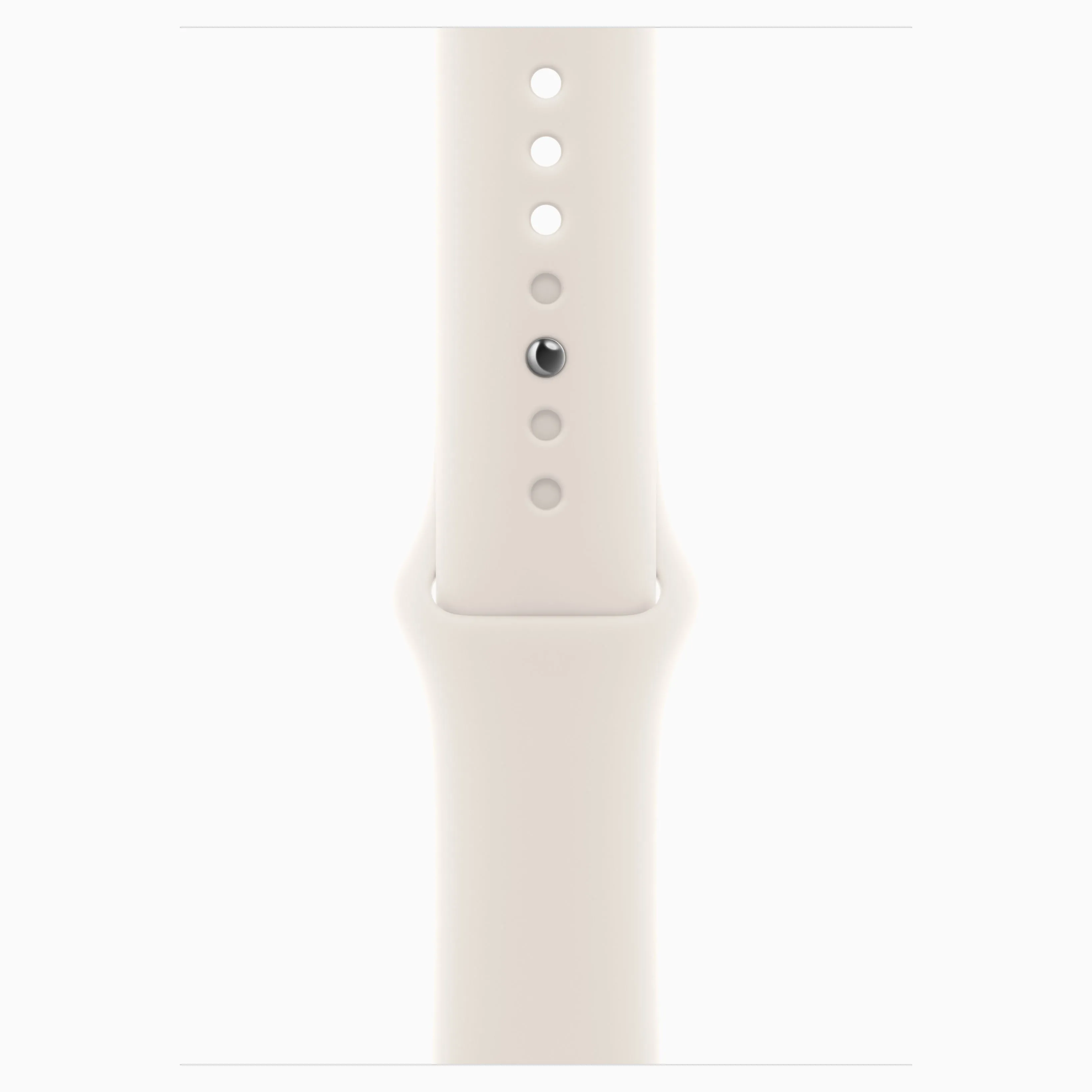 Apple Watch Series 11 GPS 46mm Silver Aluminium Case with Starlight Sport Band M/L (MEWC4)