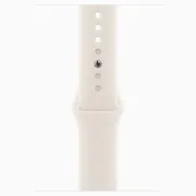 Apple Watch Series 11 GPS 46mm Silver Aluminium Case with Starlight Sport Band M/L (MEWC4)