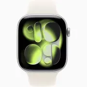 Apple Watch Series 11 GPS 46mm Silver Aluminium Case with Starlight Sport Band M/L (MEWC4+MXM73)