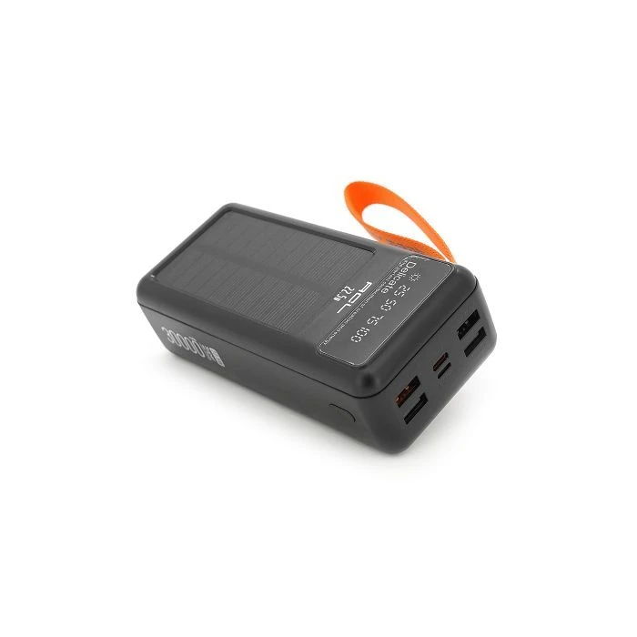 ACL 30000mAh, Solar, 22.5W, cables Type-C + Lighting, Black (ACL PW-141) (UA)