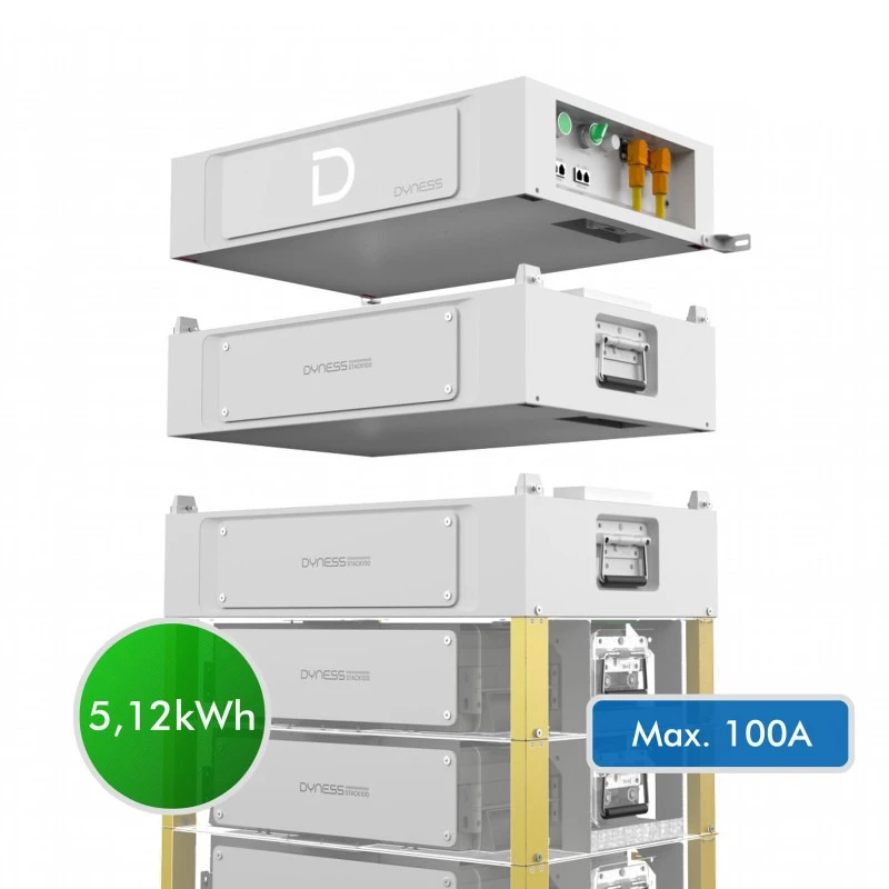 Акумуляторна батарея модульна з підігрівом Dyness Stack100 S51100 5.12KWH 51.2V 100AH (UA)