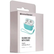 Чехол для наушников Armorstandart Silicone Case для Apple Airpods Pro 3 Mint (ARM88296) (UA)