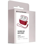 Чехол для наушников Armorstandart Silicone Case для Apple Airpods Pro 3 Wine Red (ARM88302) (UA)