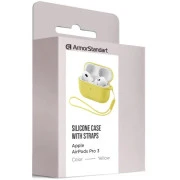 Чехол для наушников Armorstandart Silicone Case для Apple Airpods Pro 3 Yellow (ARM88303) (UA)