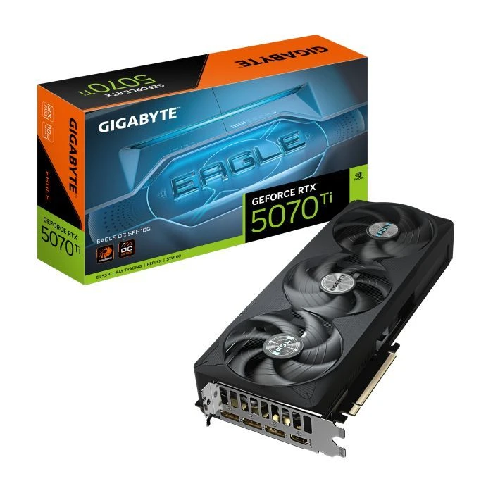 GIGABYTE GeForce RTX5070 Ti 16GB EAGLE OC SFF (GV-N507TEAGLE OC-16GD) (UA) Сімейство графіки: NVIDIA;
