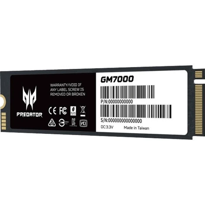 M.2 2280 1TB GM7000 Acer Predator (BL.9BWWR.105) (UA) Тип накопичувача: внутрішній;