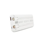 Remax 10000mAh 22.5W, cables Type-C + Lighting, White (RPP-37) (UA)