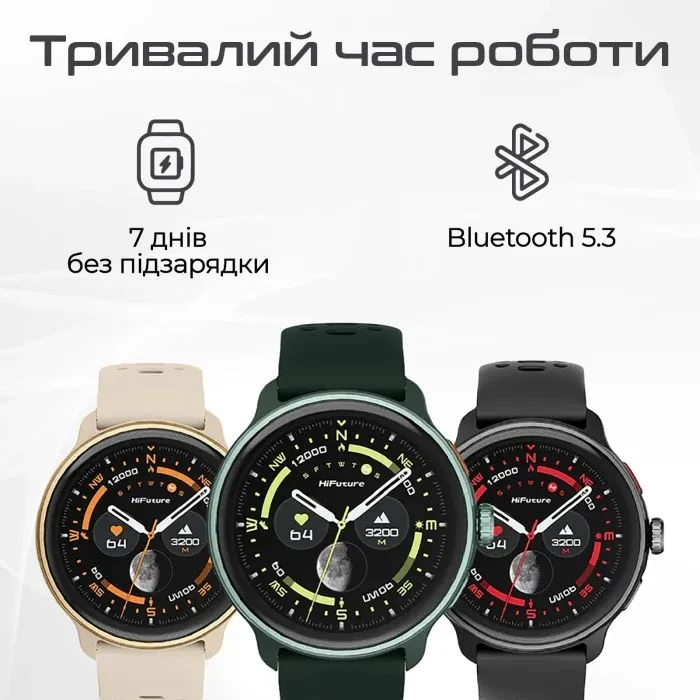 Смарт-часы HiFuture vela darkgreen (vela.darkgreen) (UA)
